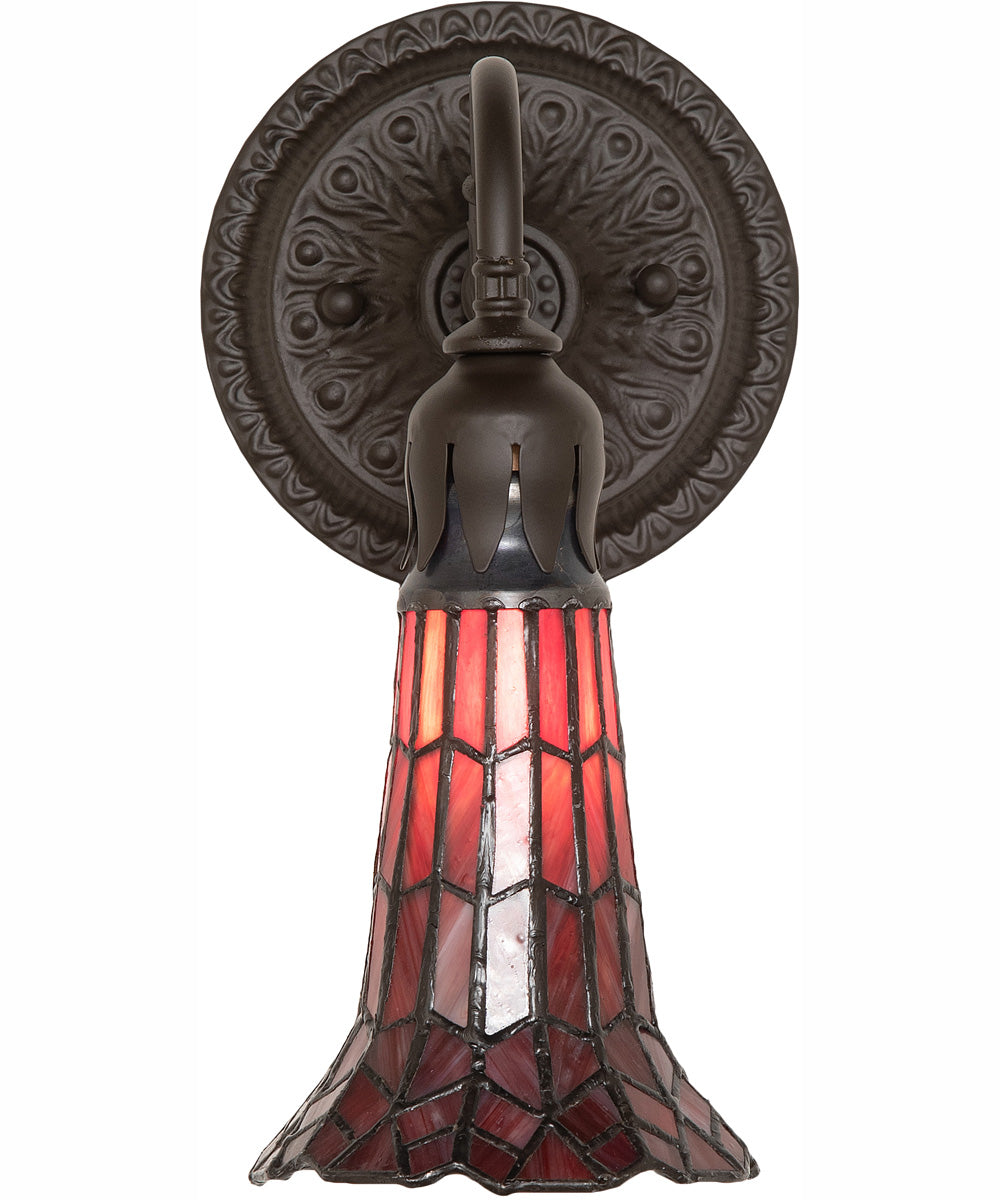 5.5" Wide Stained Glass Pond Lily Wall Sconce