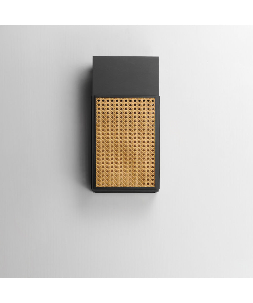 Lattice 16 inch LED Outdoor Sconce Dark Sky Black