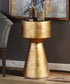 26"H Veira Gold Accent Table