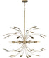 Mariposa 8-Light Hanging Pendant Light Antique Gold