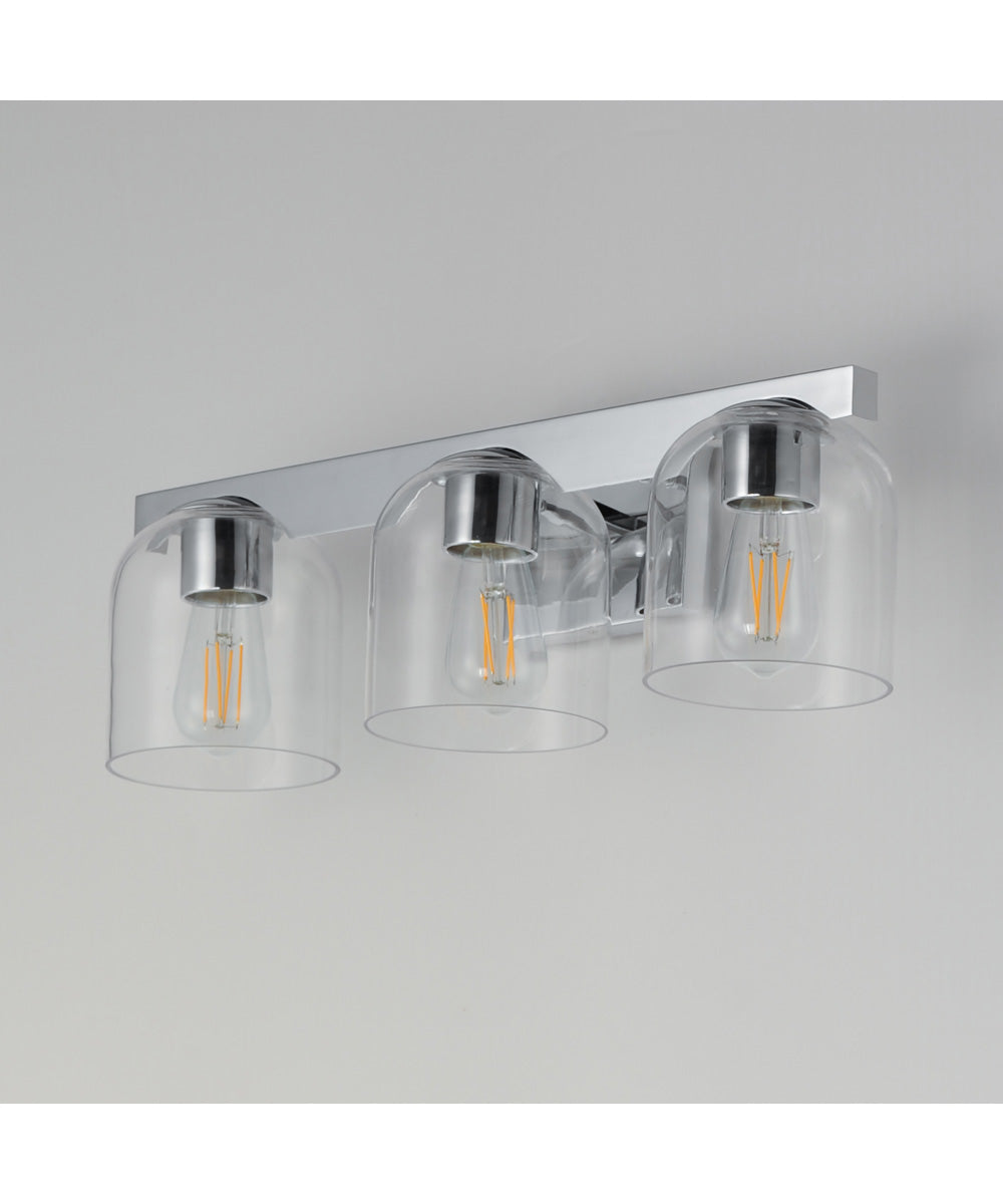 Scoop 3-Light Bath Vanity Polished Chrome