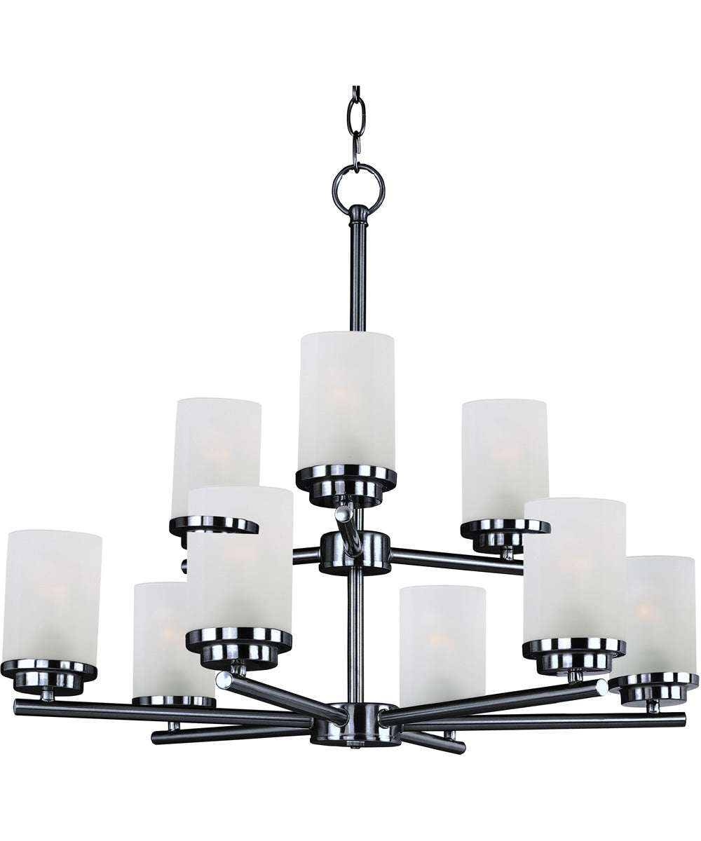 Corona 9-Light Chandelier Black