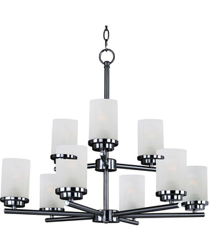 Corona 9-Light Chandelier Black