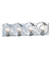 25"W Looking Glass 4-Light Wall Sconce Polished Chrome