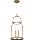Colonel Small 3-light Mini Pendant Weathered Brass