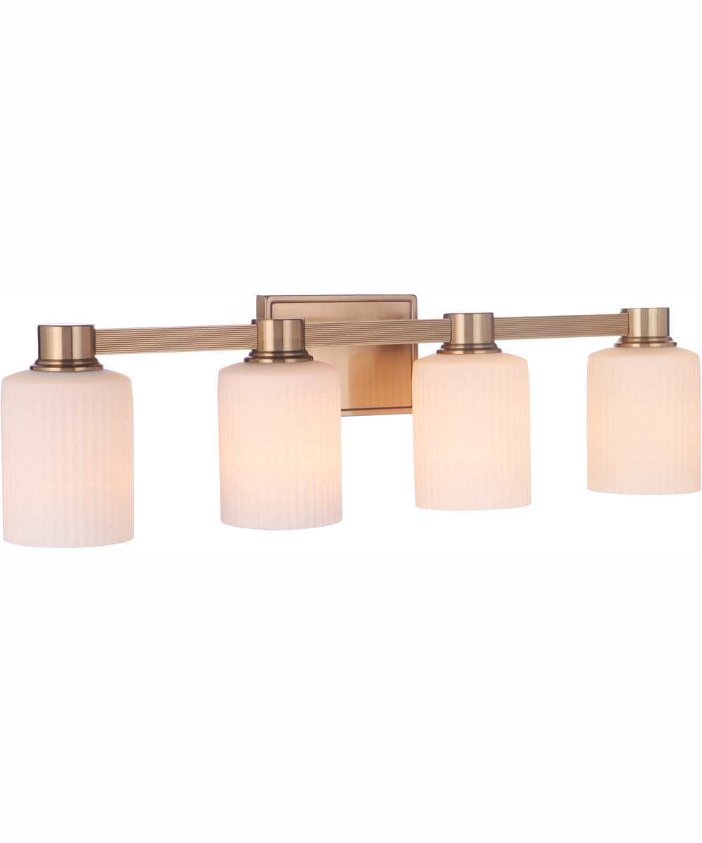 Bretton 4-Light Vanity Satin Brass