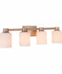 Bretton 4-Light Vanity Satin Brass