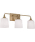 Presley 3-Light Vanity Aged Brass