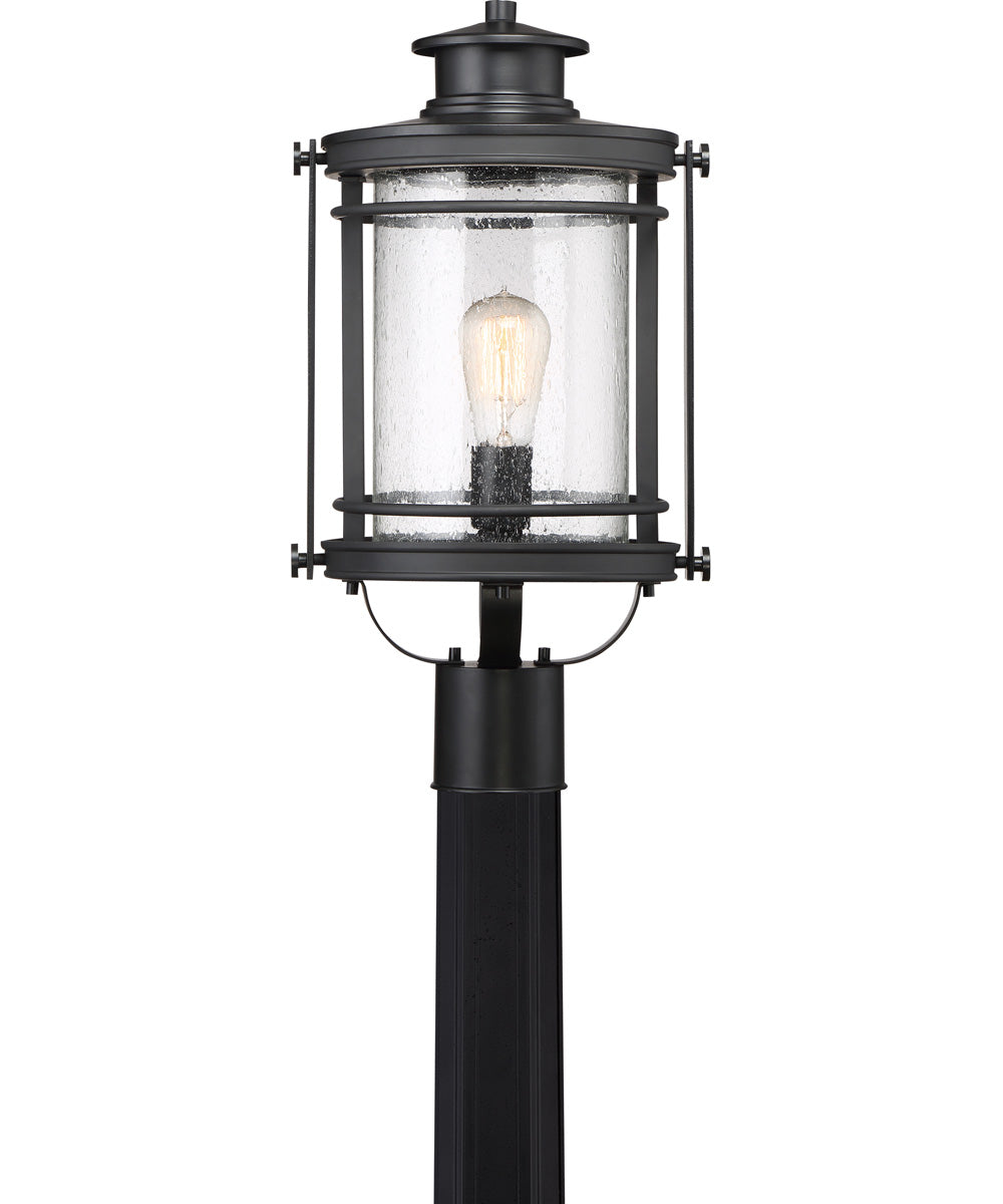 Booker Large 1-light Outdoor Post Light Mystic Black