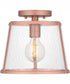 Quoizel Flush Mount Small 1-light Semi Flush Mount Matte Rose Gold