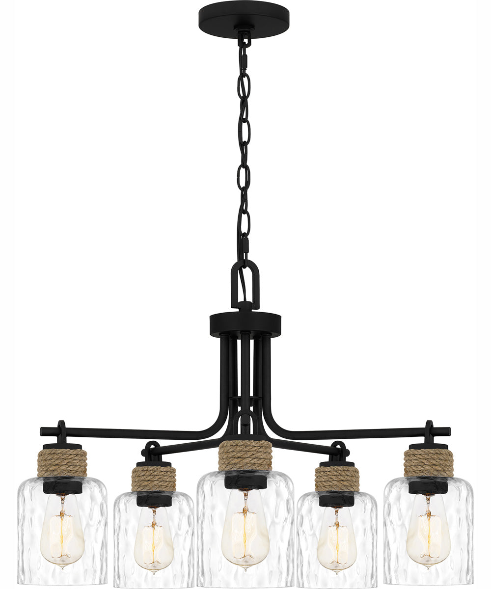 Baltic 5-light Chandelier Matte Black