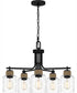Baltic 5-light Chandelier Matte Black