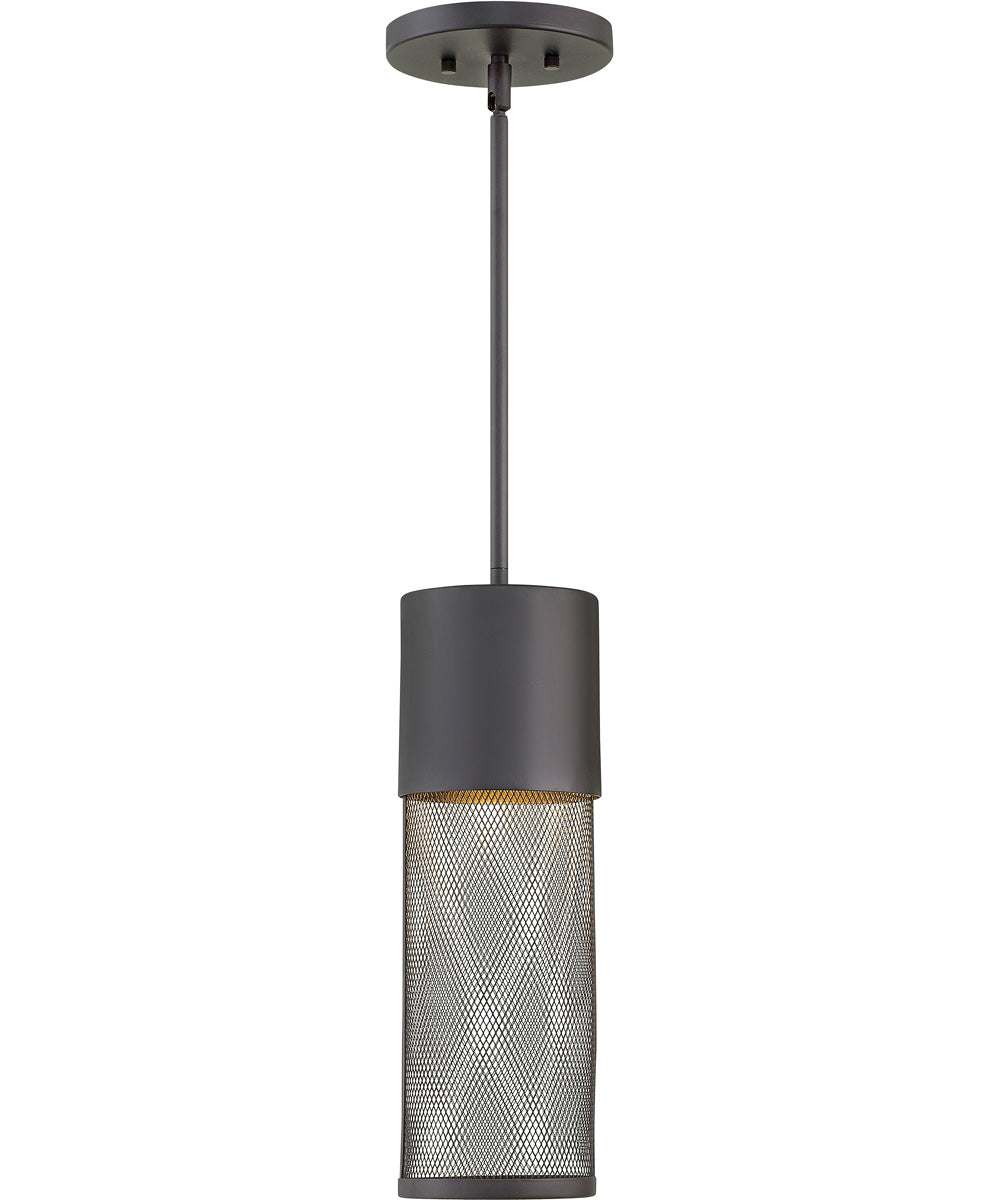 Aria LED-Light Medium Outdoor Hanging Lantern in Black
