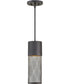 Aria LED-Light Medium Outdoor Hanging Lantern in Black