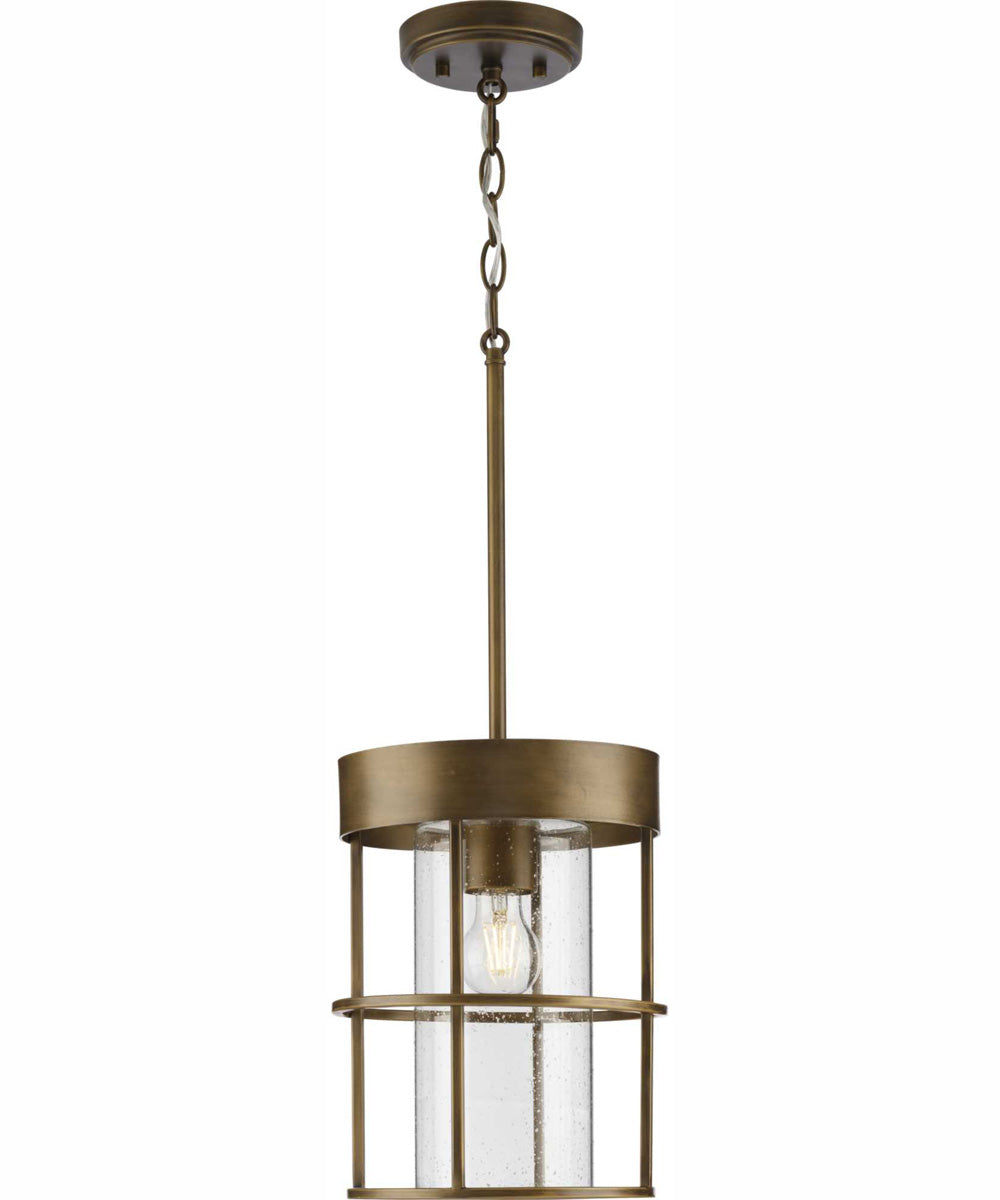 Burgess 1-Light Modern Farmhouse Pendant Aged Bronze