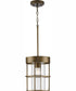Burgess 1-Light Modern Farmhouse Pendant Aged Bronze
