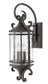26"H Casa 3-Light Large Outdoor Wall Light in Olde Black with Clear Seedy