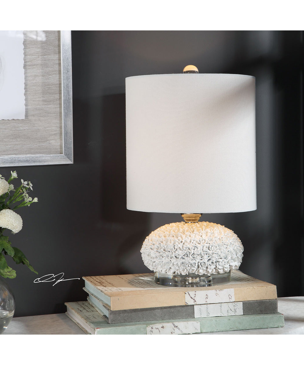 Dellen White Floral Buffet Lamp