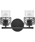 Della 2-Light Two Light Vanity in Black