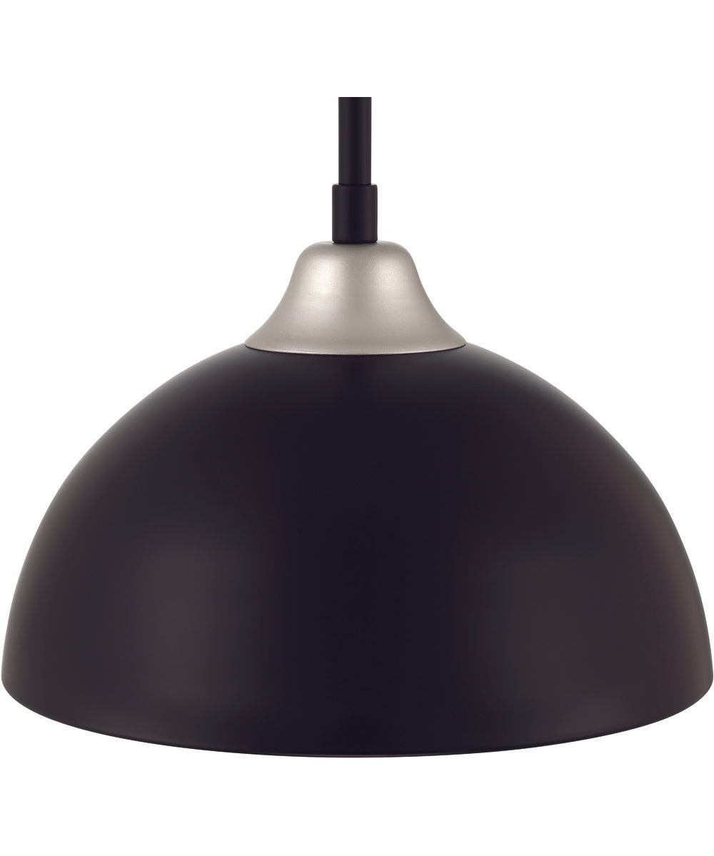 Kahn 1-Light Outdoor Pendant Midnight / Satin Aluminum