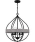 Tansy 4-light Pendant Matte Black