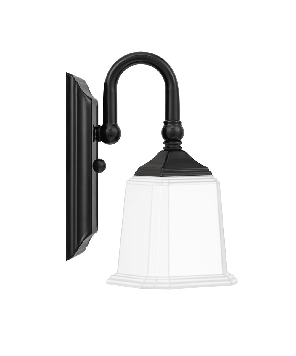 Nicholas Small 1-light Wall Sconce Earth Black