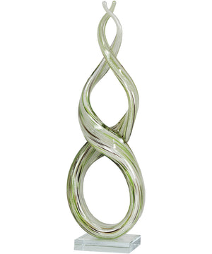 Intertwined Handcrafted Art Glass Sculpture