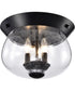 Boliver 3-Light Close-to-Ceiling Matte Black