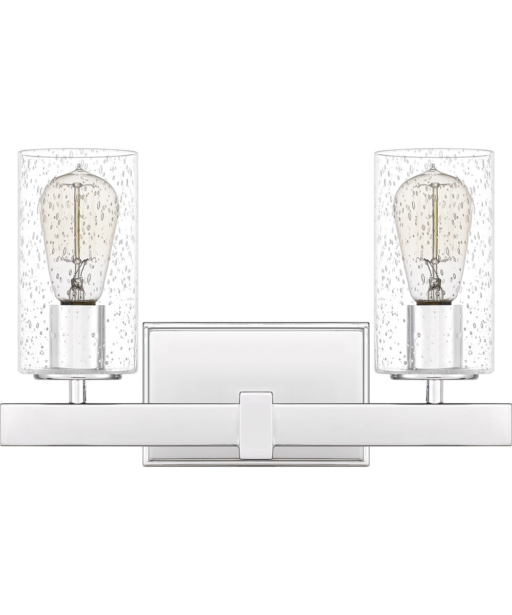 Kirby Medium 2-light Bath Light Polished Chrome