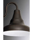 District 1-Light Large Hanging Lantern Antique Bronze