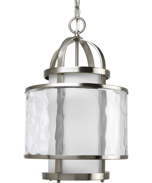 Bay Court 1-Light Foyer Pendant Brushed Nickel