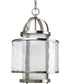 Bay Court 1-Light Foyer Pendant Brushed Nickel