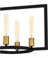 Quoizel Linear Chandelier 8-light Island Light Matte Black