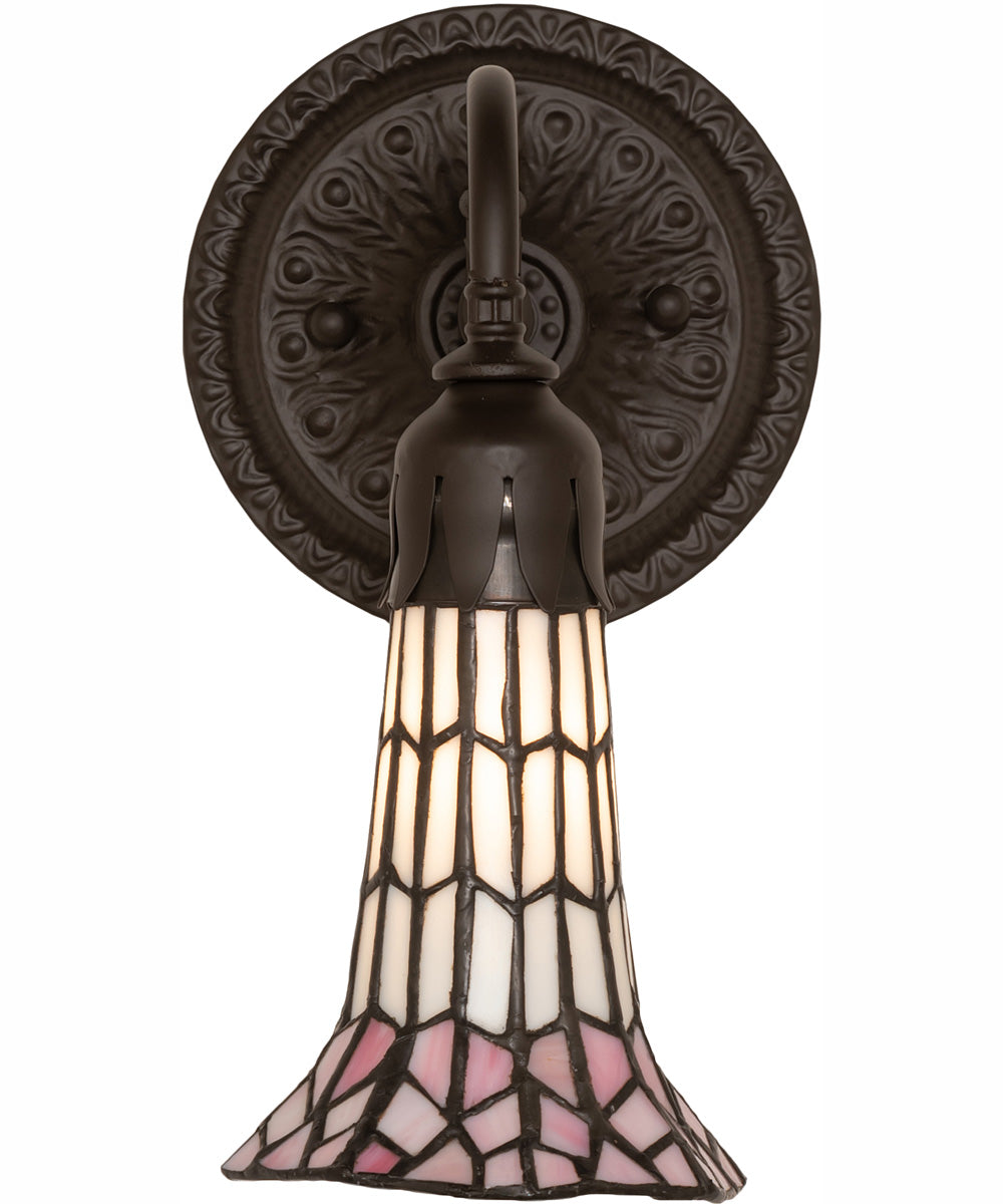 5.5" Wide Stained Glass Pond Lily Wall Sconce