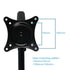 Sit-Stand Monitor Arm: Extended Single Air-Assist Arm Black