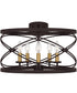 Potts 5-light Semi Flush Mount Palladian Bronze