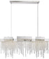 Crystal Falls  Island Light Polished Nickel