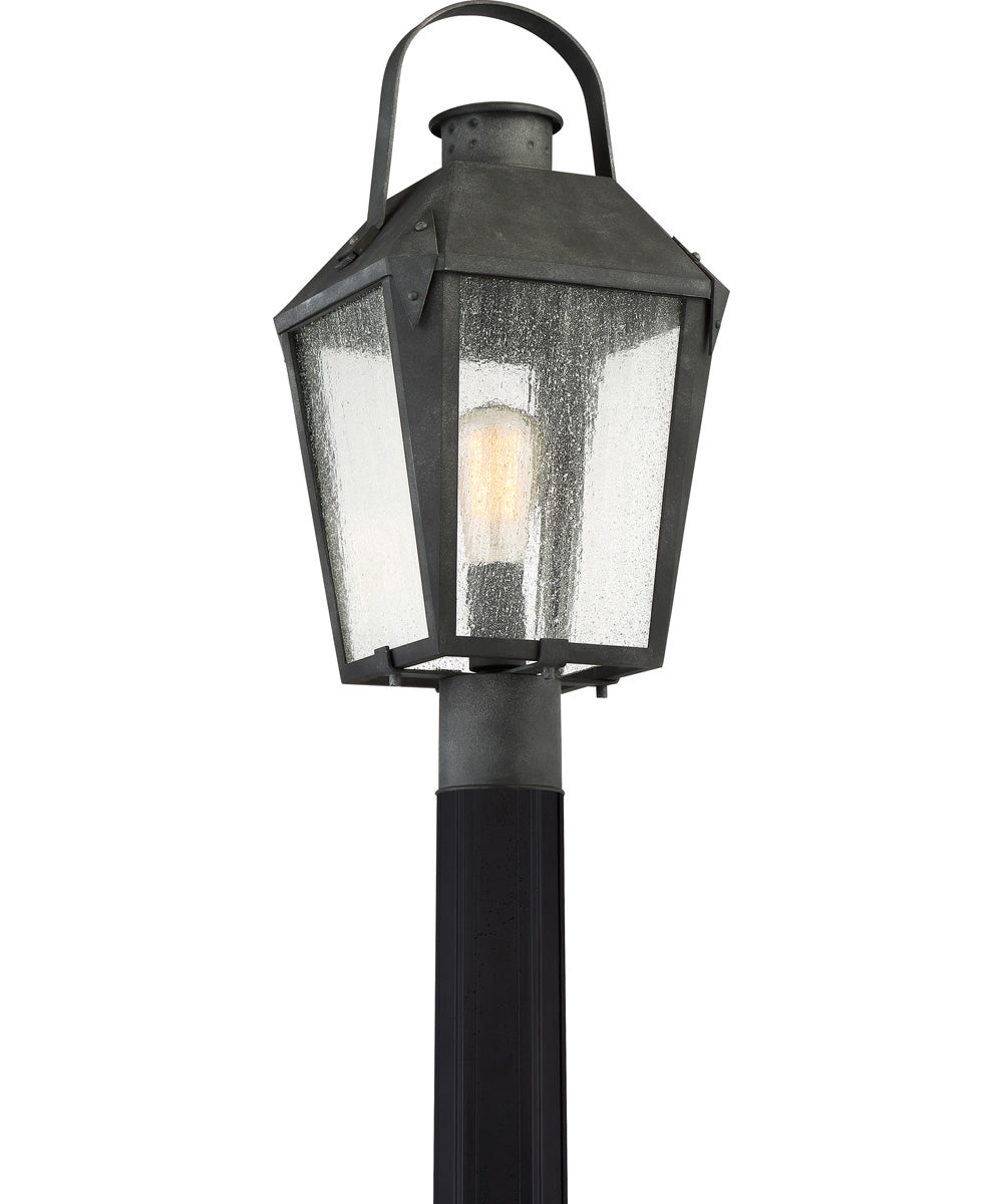 Carriage Large 1-light Outdoor Post Light Mottled Black