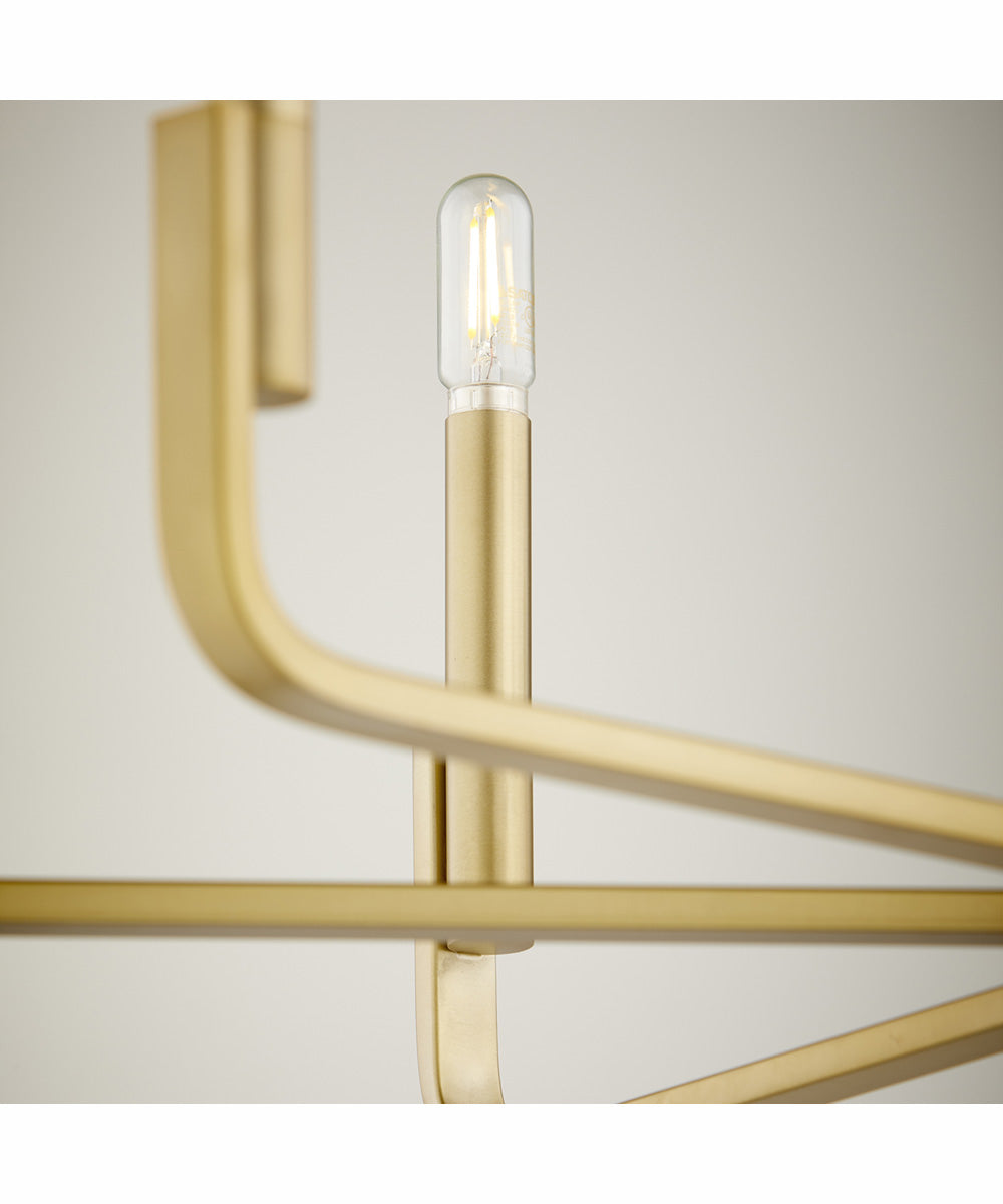 Tempo 8-light Chandelier Aged Brass