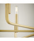 Tempo 8-light Chandelier Aged Brass