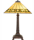 27" High Diamond Band Mission Table Lamp