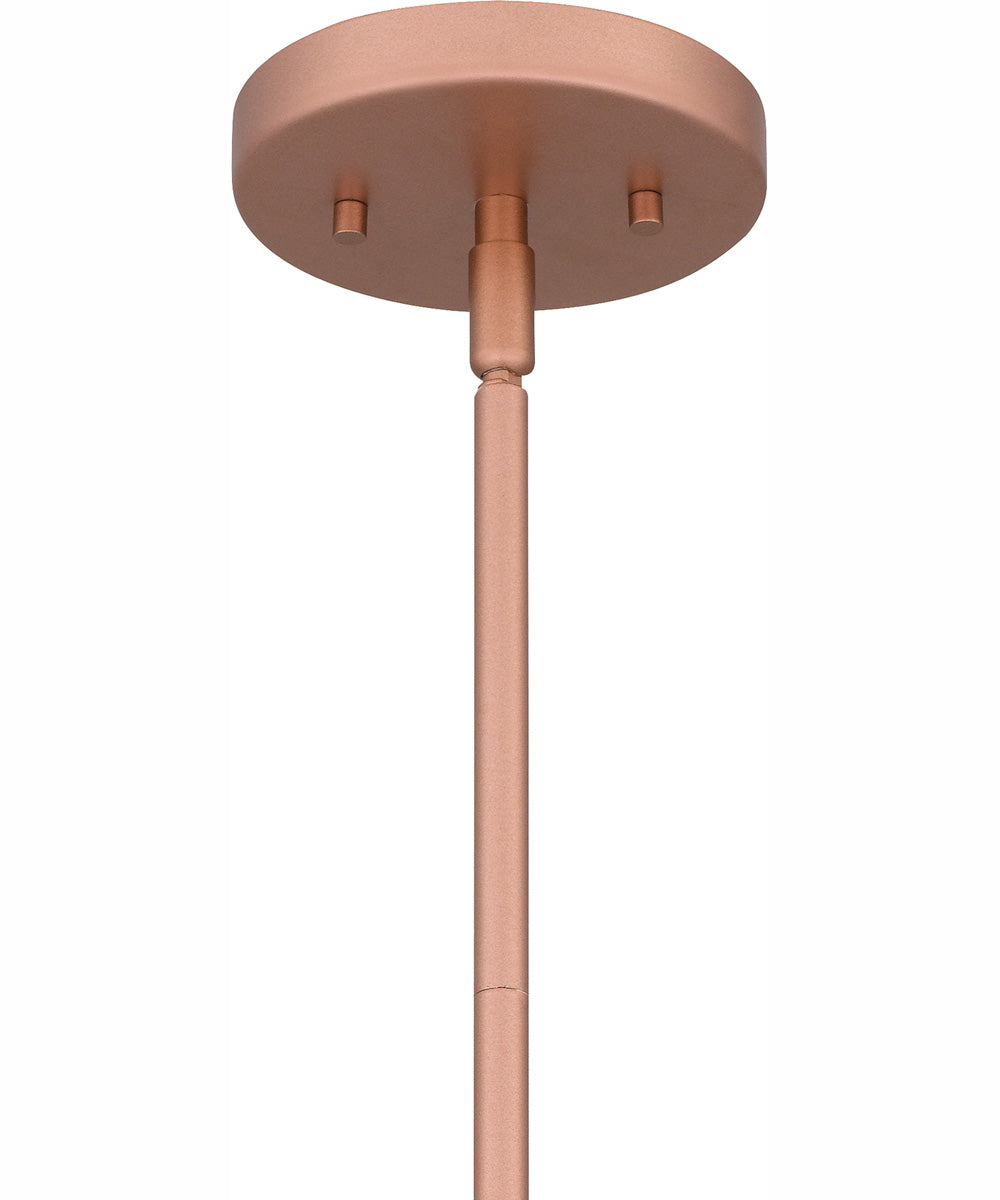 Quoizel Piccolo Pendant 1-light Mini Pendant Matte Rose Gold