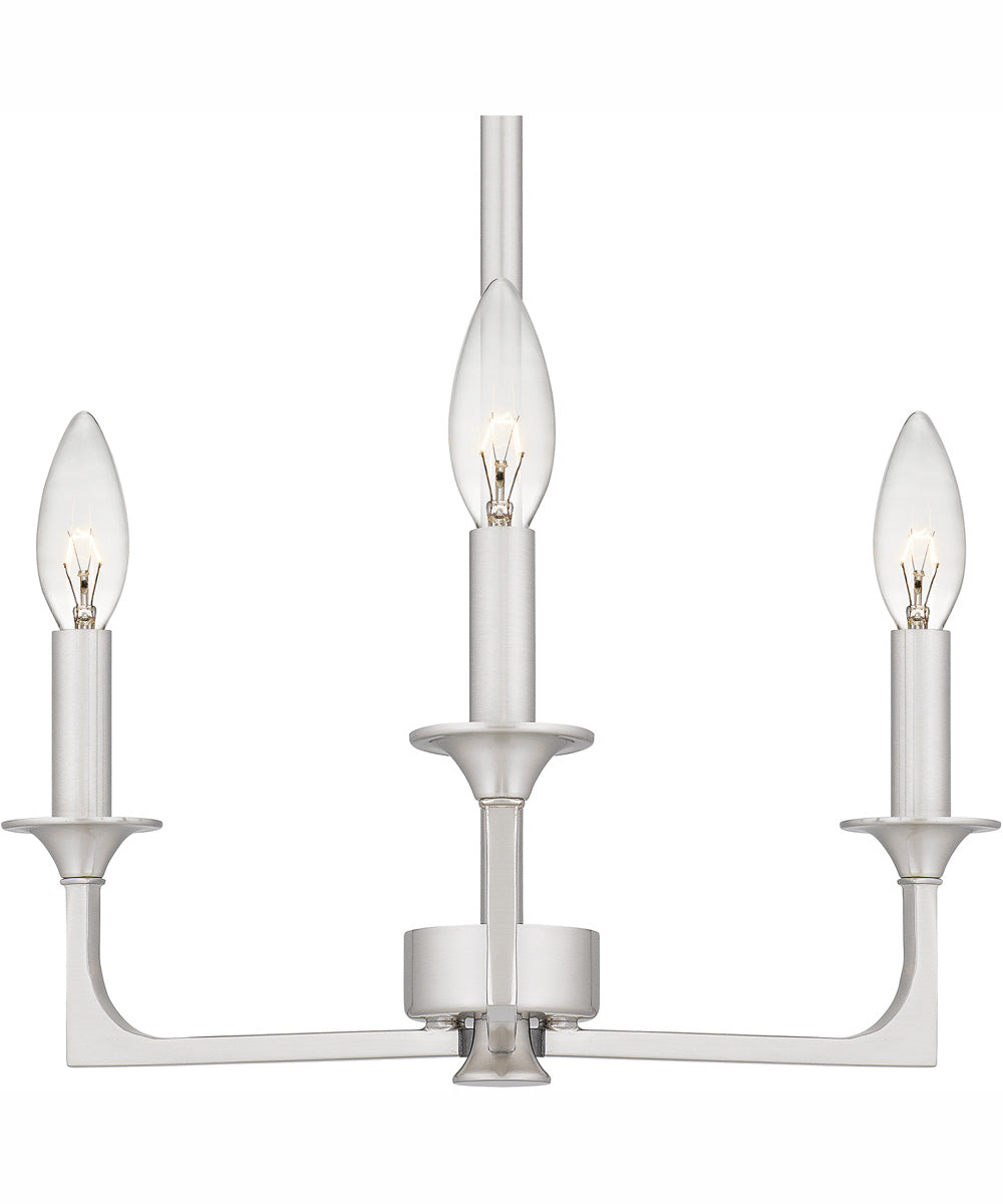 Prescott 3-light Chandelier Brushed Nickel