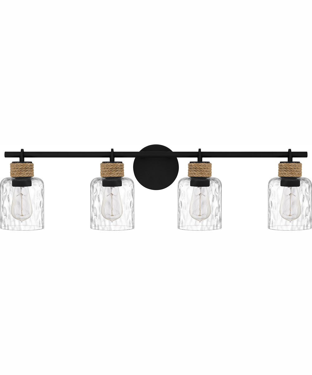 Baltic Extra Large 4-light Bath Light Matte Black