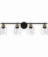 Baltic Extra Large 4-light Bath Light Matte Black