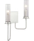 Rainey 2-Light Wall Bracket Brushed Nickel