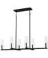 Malamute Medium 6-light Island Light Matte Black