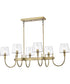 Brookside 6-Light Pendant Vintage Brass