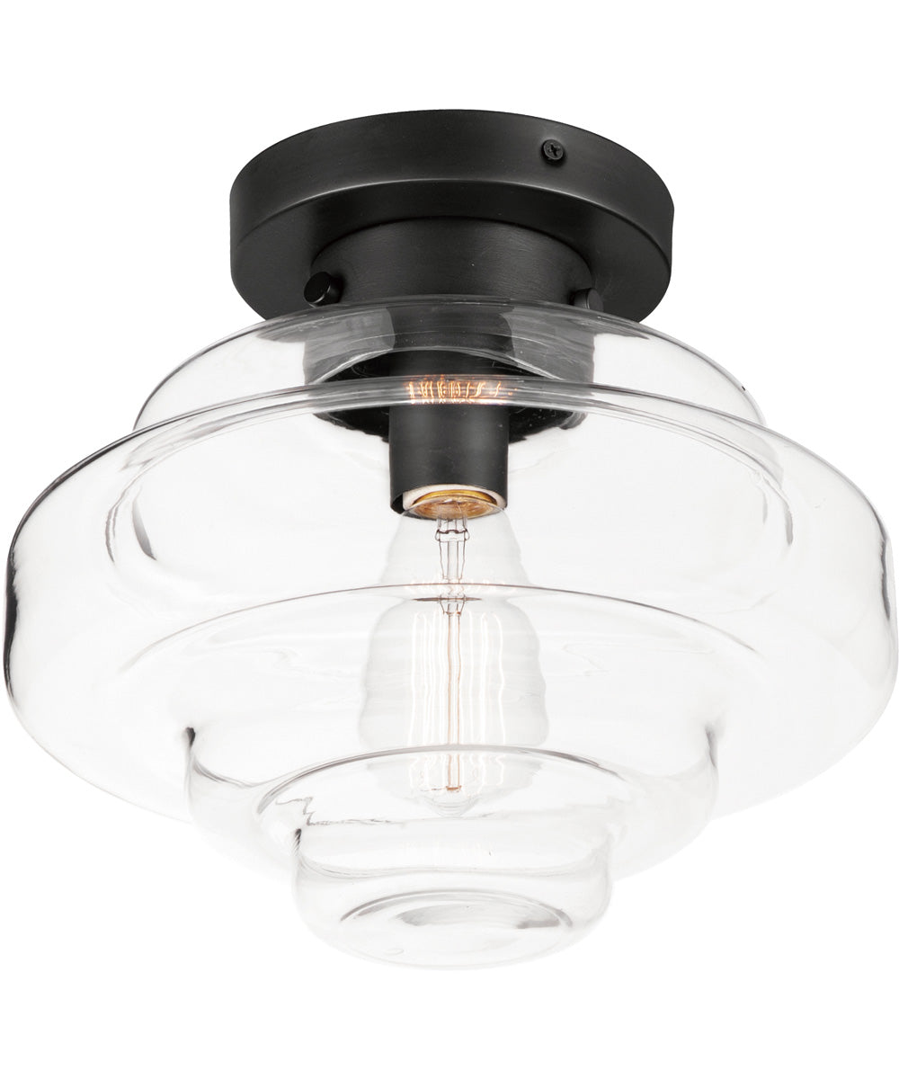 Harbor 1-Light Flush Mount Black