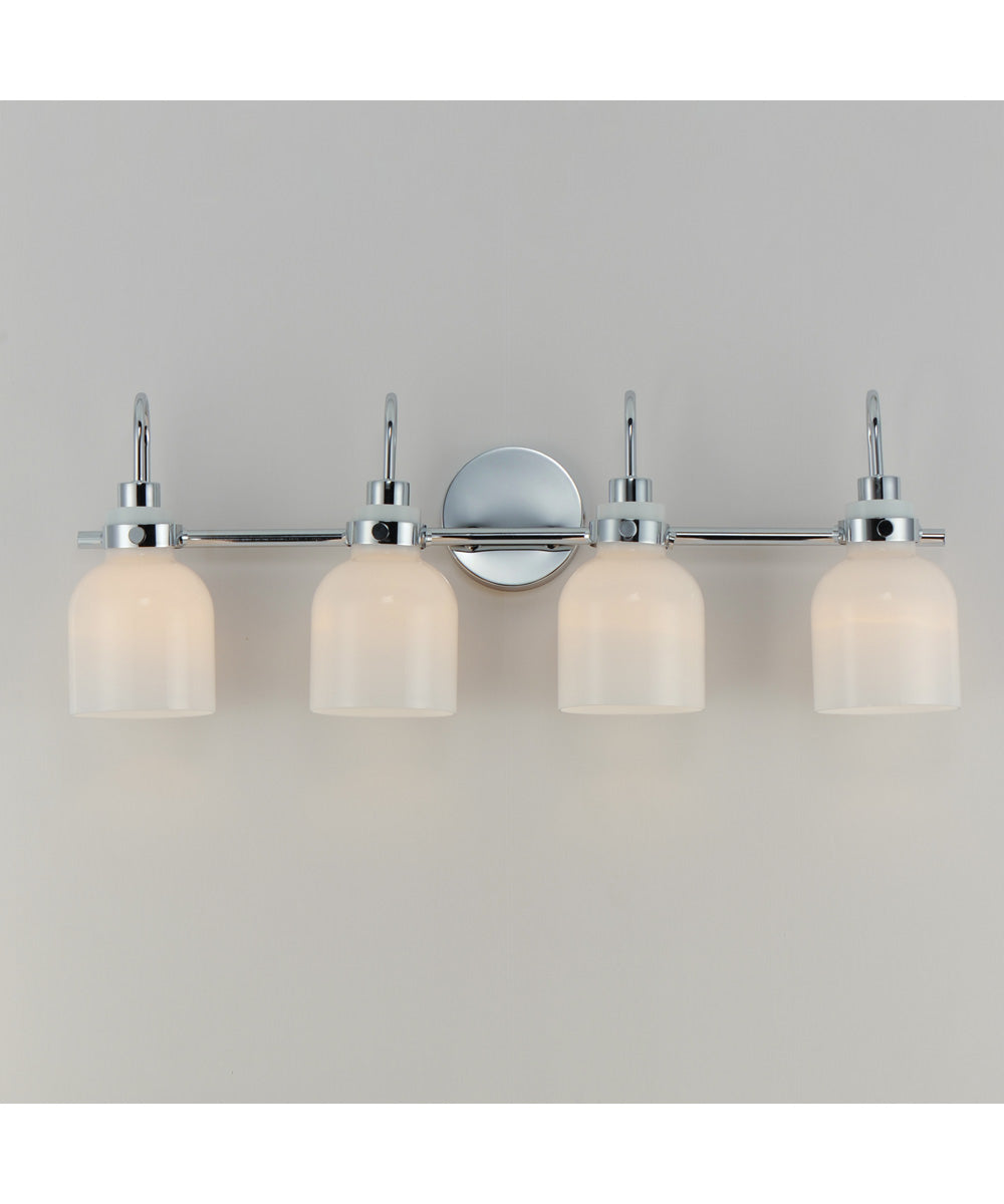 Milk 4-Light Bath Vanity Polished Chrome